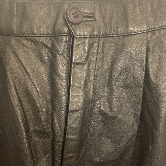 NWT Vtg I.B. Diffusion High Waisted Leather Pants - Picture 2 of 6